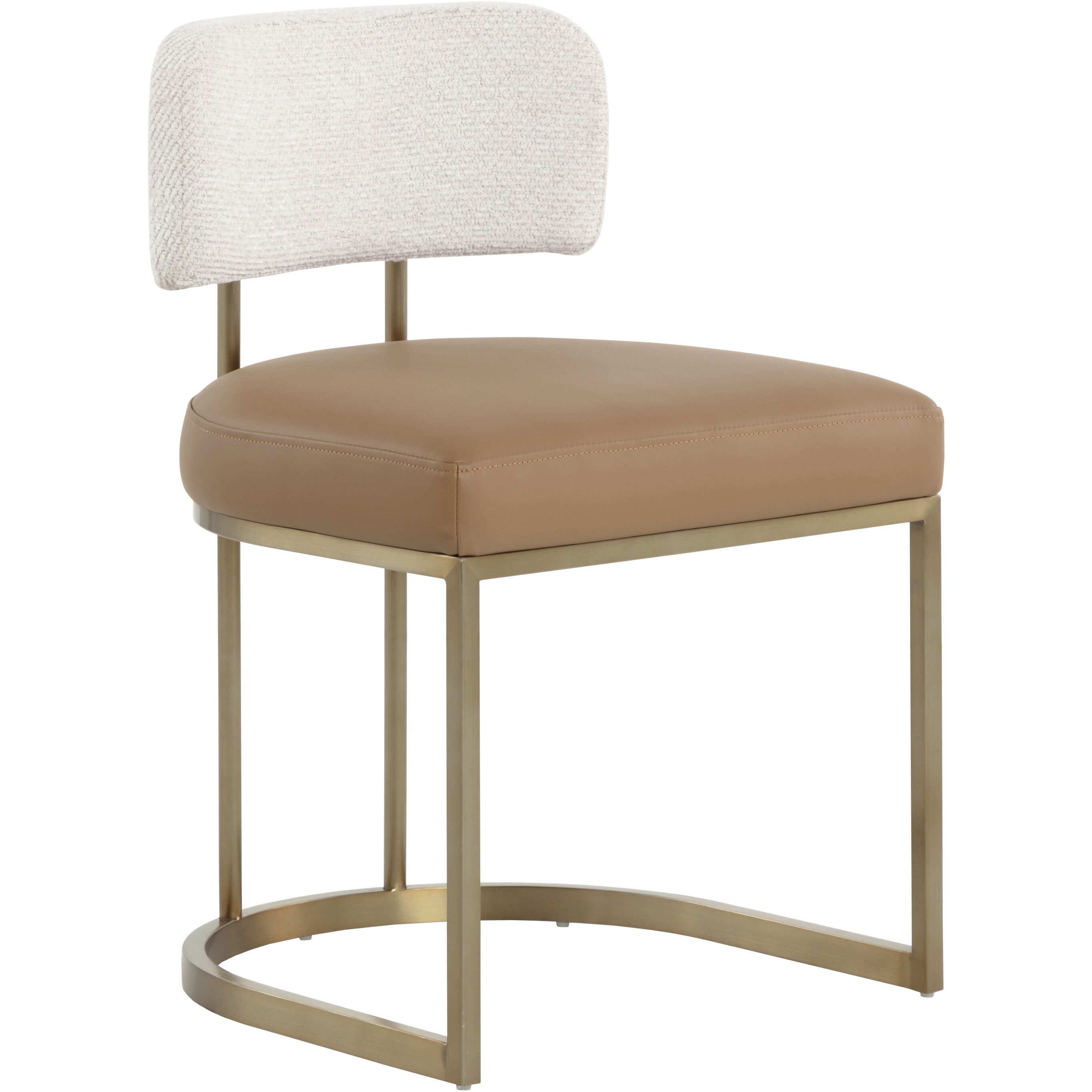 Larissa Napa Cognac / Rhea Light Barley Dining Chair